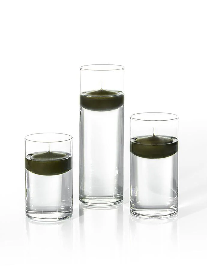12 Floating Candles and Cylinder Vases - Image 103