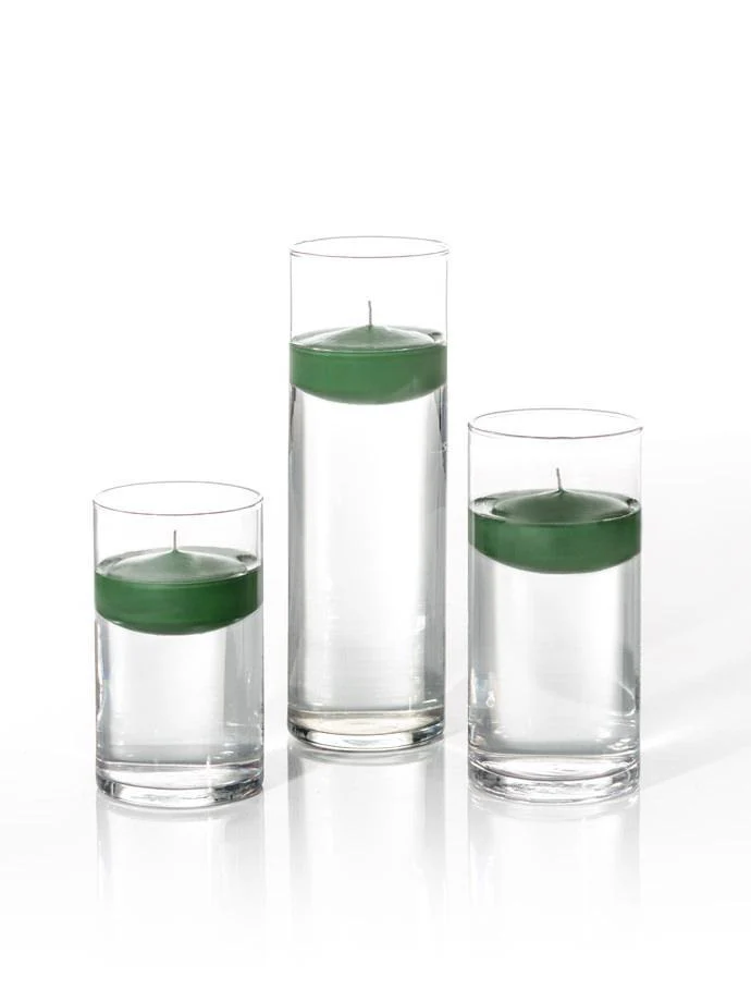 12 Floating Candles and Cylinder Vases - Image 11