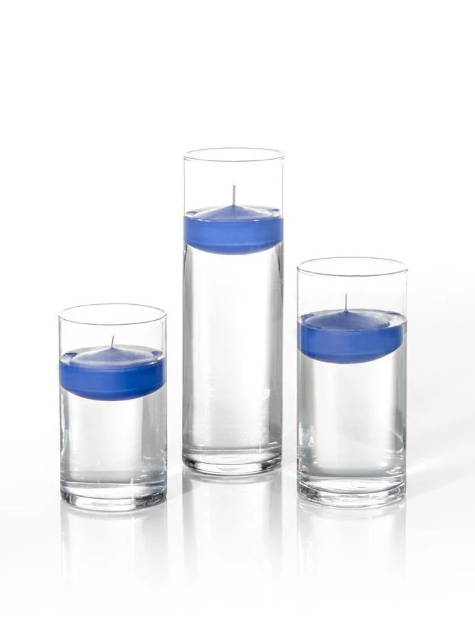 12 Floating Candles and Cylinder Vases - Image 19