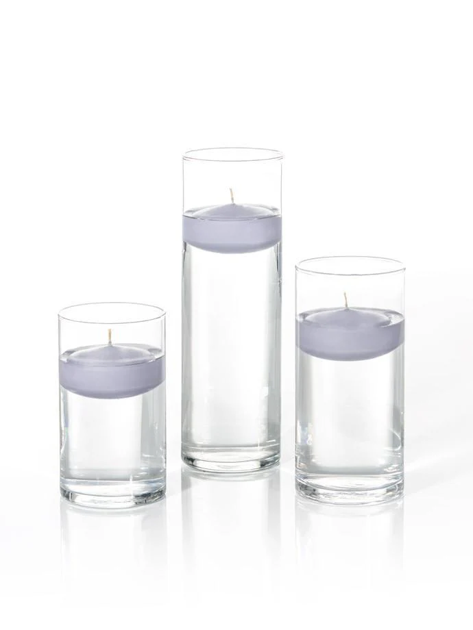 12 Floating Candles and Cylinder Vases - Image 21