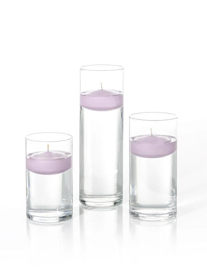 12 Floating Candles and Cylinder Vases - Image 22