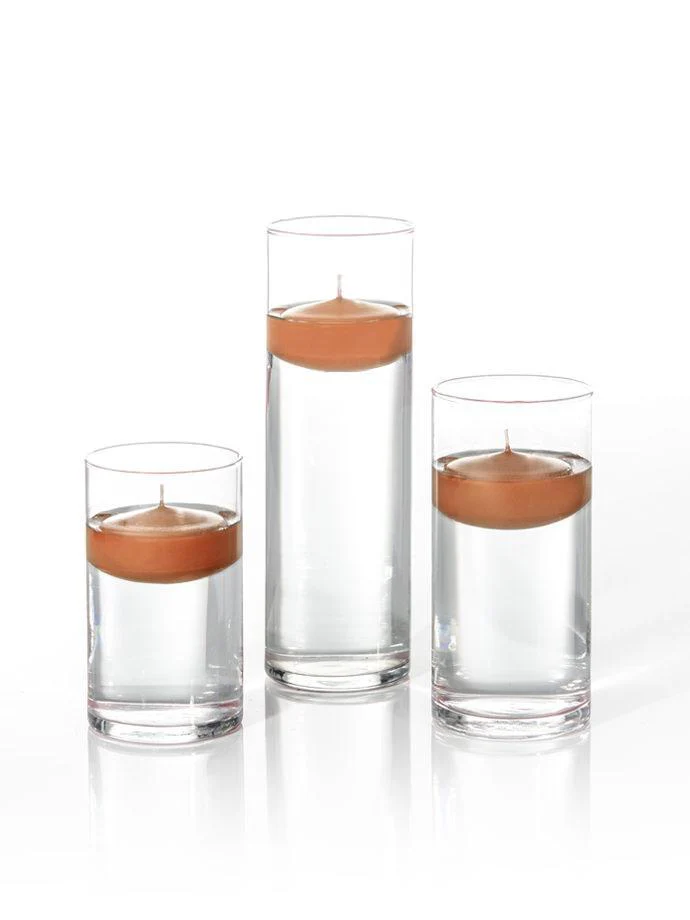 12 Floating Candles and Cylinder Vases - Image 27