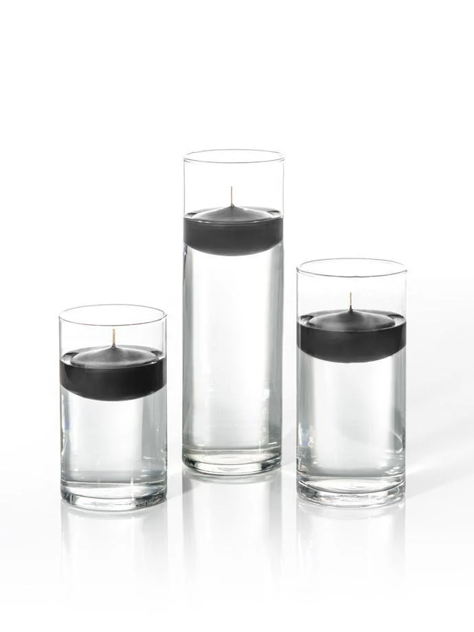 12 Floating Candles and Cylinder Vases - Image 29