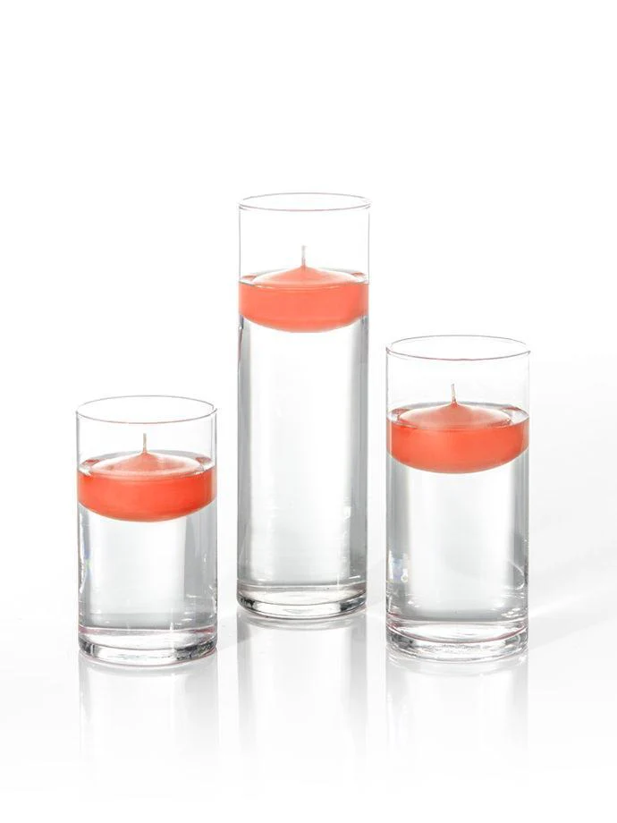 12 Floating Candles and Cylinder Vases - Image 30