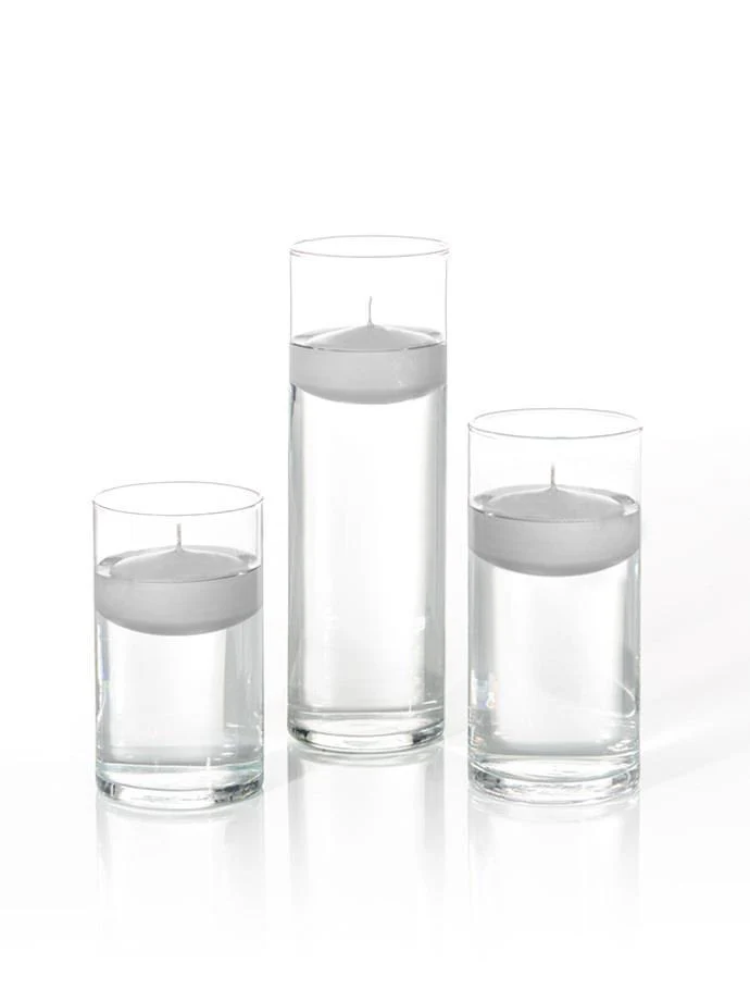 12 Floating Candles and Cylinder Vases - Image 31