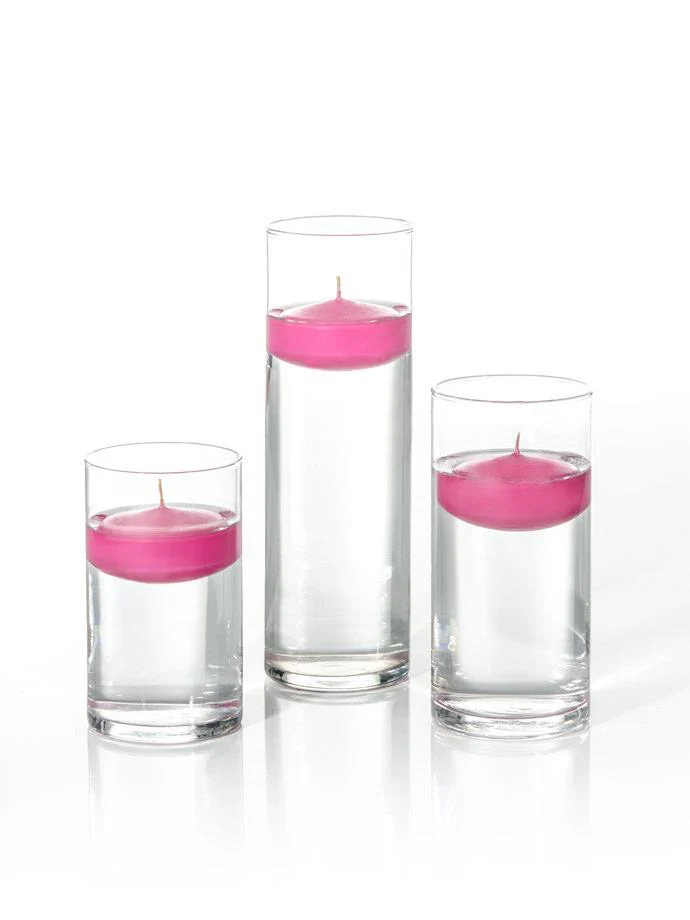 12 Floating Candles and Cylinder Vases - Image 34