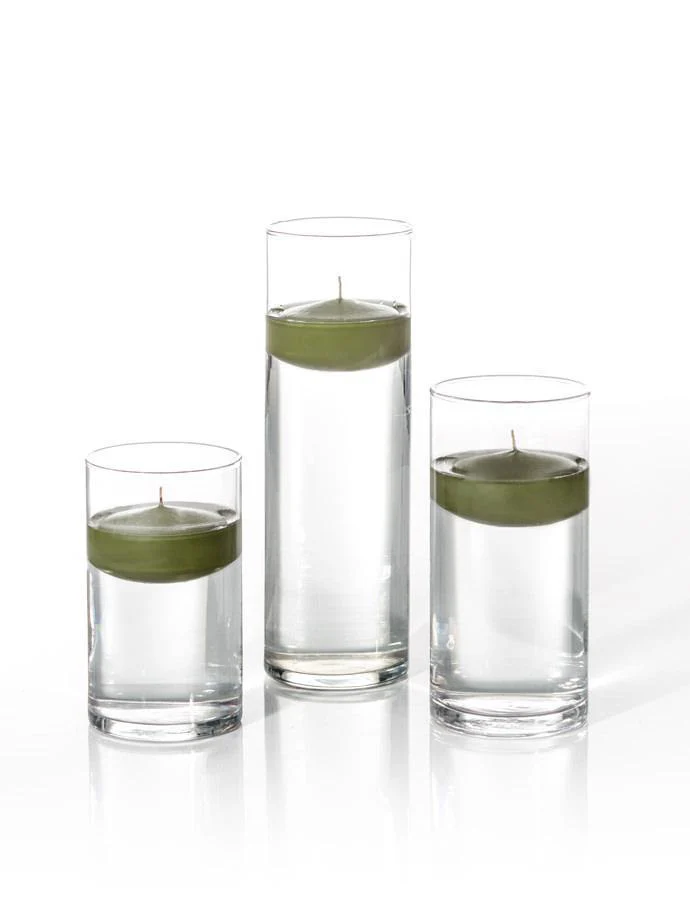 12 Floating Candles and Cylinder Vases - Image 35