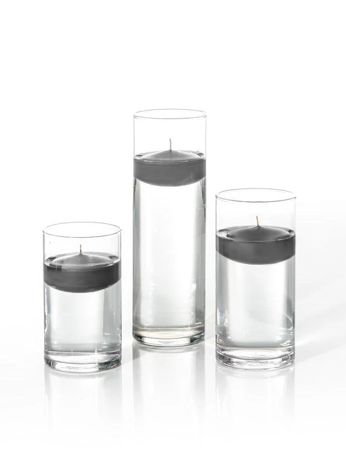 12 Floating Candles and Cylinder Vases - Image 36
