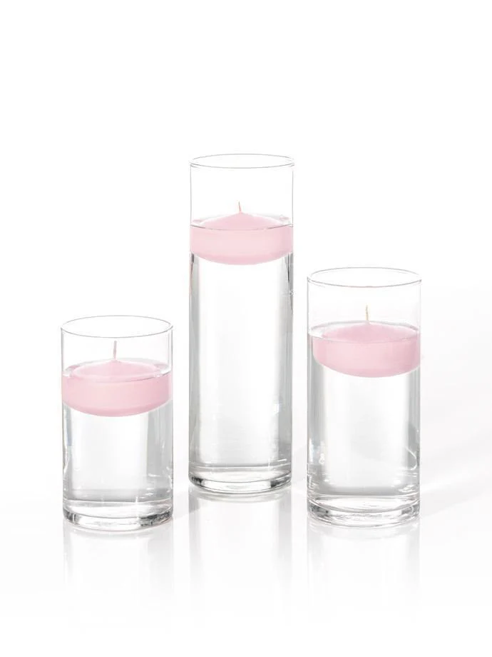 12 Floating Candles and Cylinder Vases - Image 38