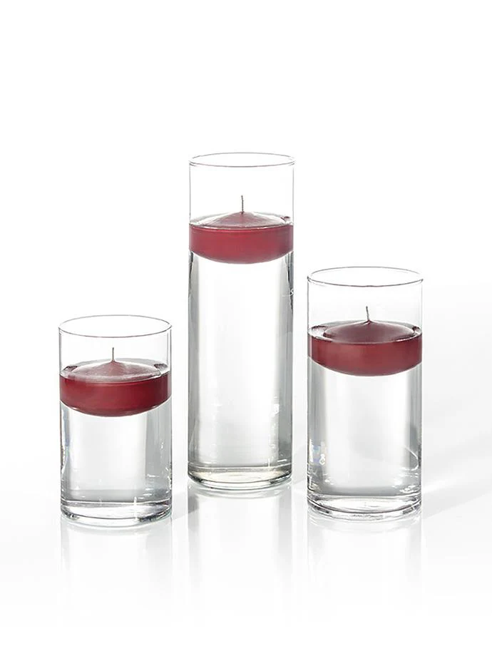 12 Floating Candles and Cylinder Vases - Image 49