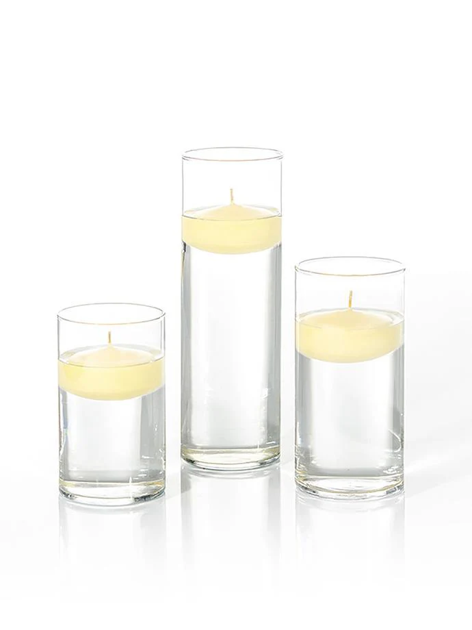 12 Floating Candles and Cylinder Vases - Image 61