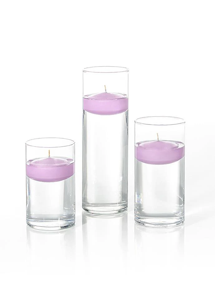 12 Floating Candles and Cylinder Vases - Image 69