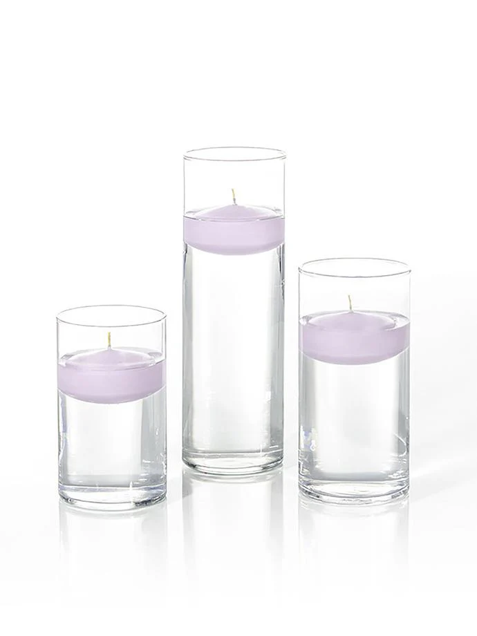 12 Floating Candles and Cylinder Vases - Image 70