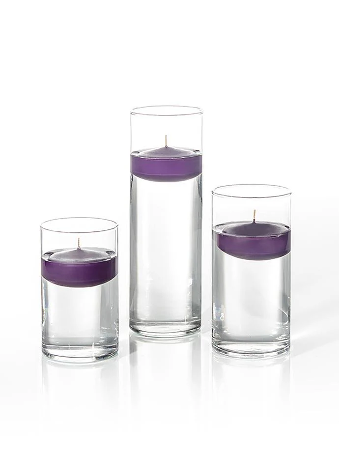 12 Floating Candles and Cylinder Vases - Image 71