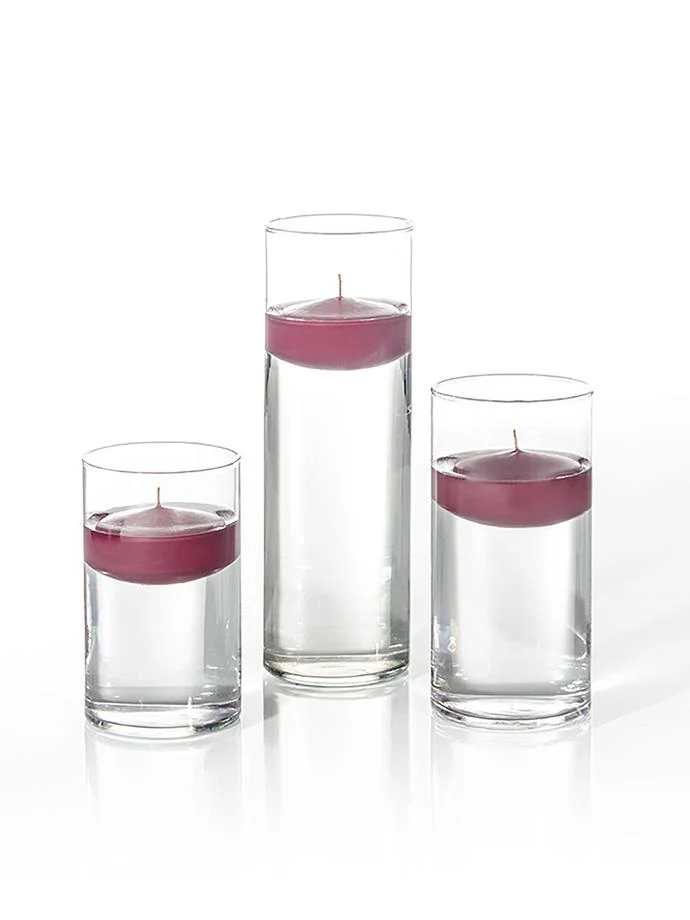 12 Floating Candles and Cylinder Vases - Image 72