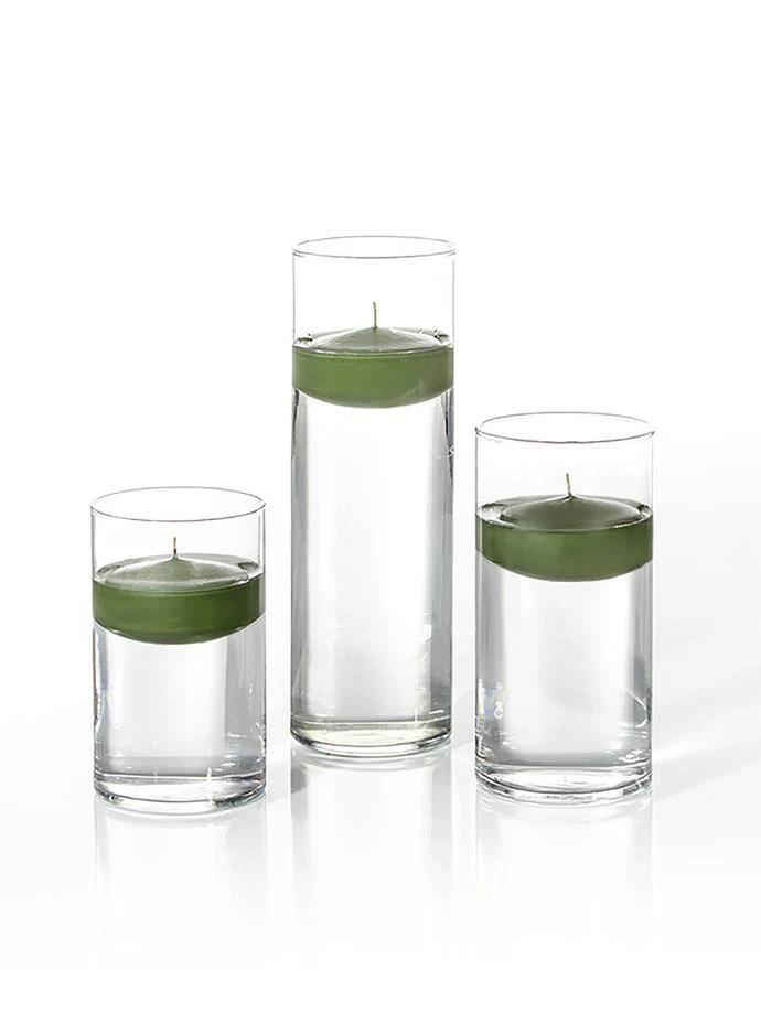 12 Floating Candles and Cylinder Vases - Image 82