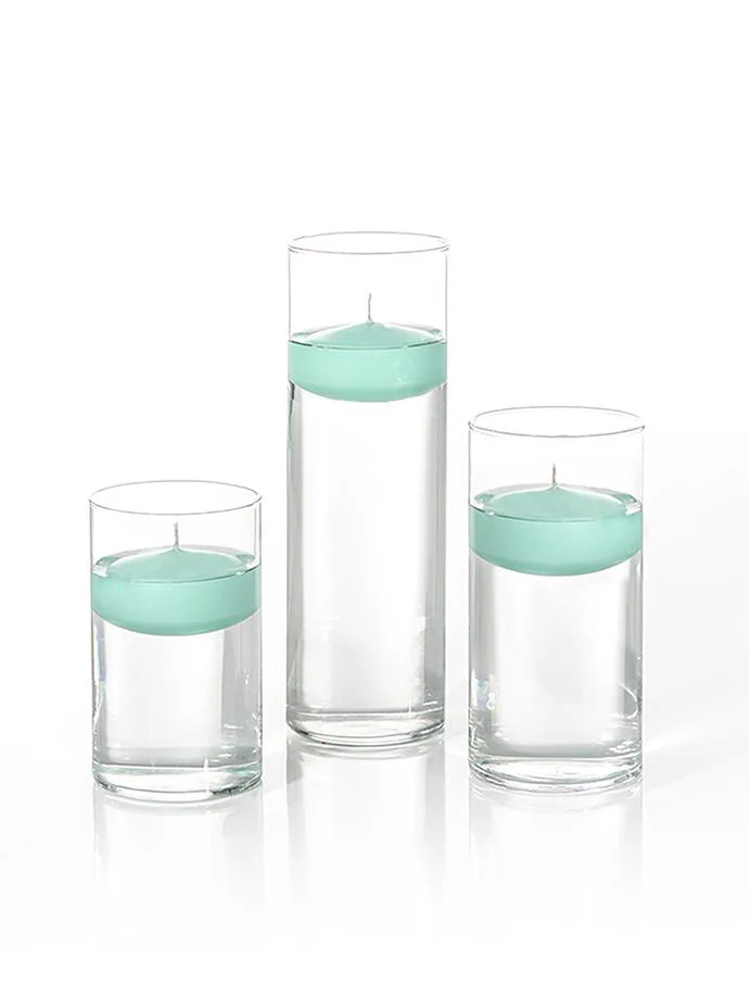12 Floating Candles and Cylinder Vases - Image 89