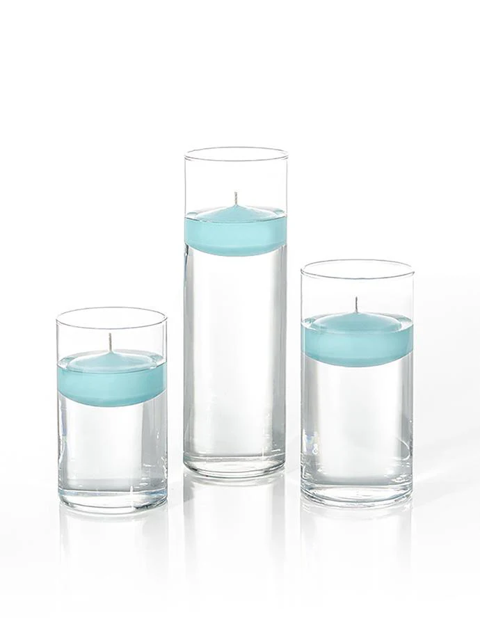 12 Floating Candles and Cylinder Vases - Image 90