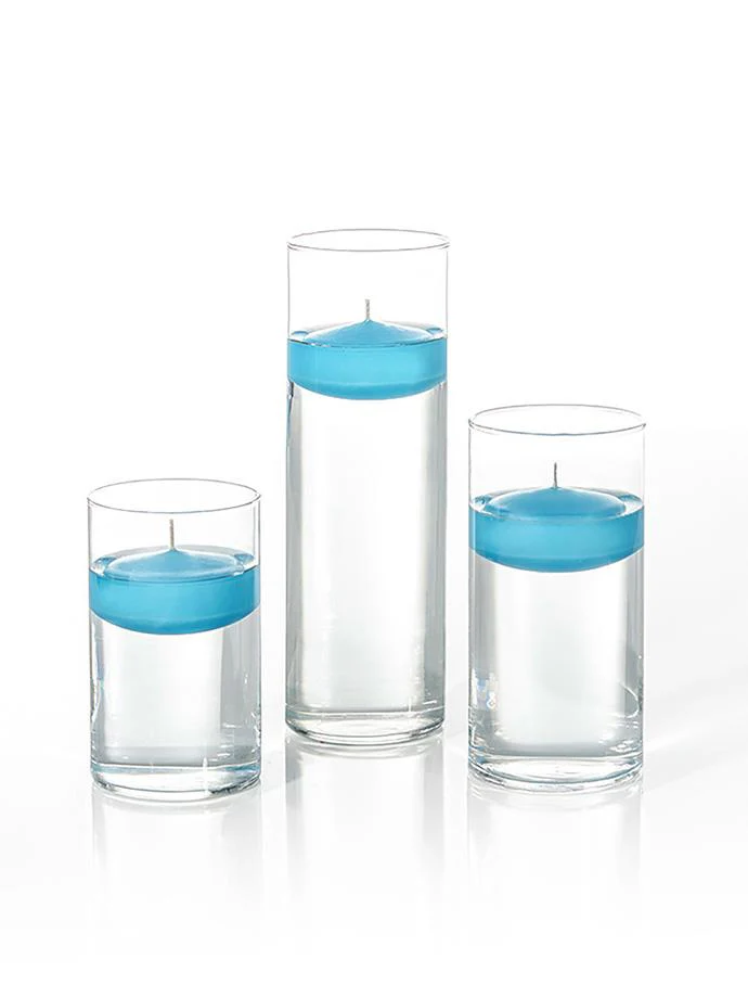 12 Floating Candles and Cylinder Vases - Image 91