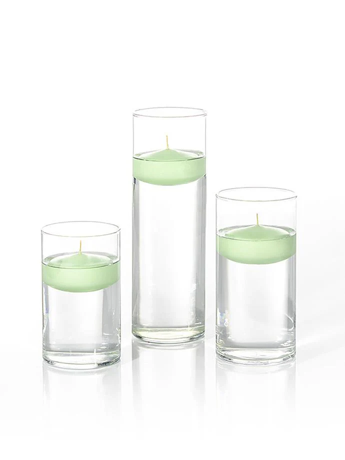 12 Floating Candles and Cylinder Vases - Image 92