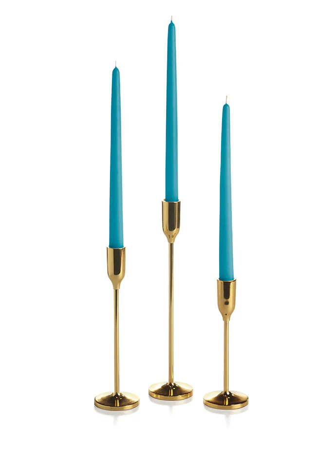 12 Taper Candles and 12 Gold Virtu Candlesticks - Image 28