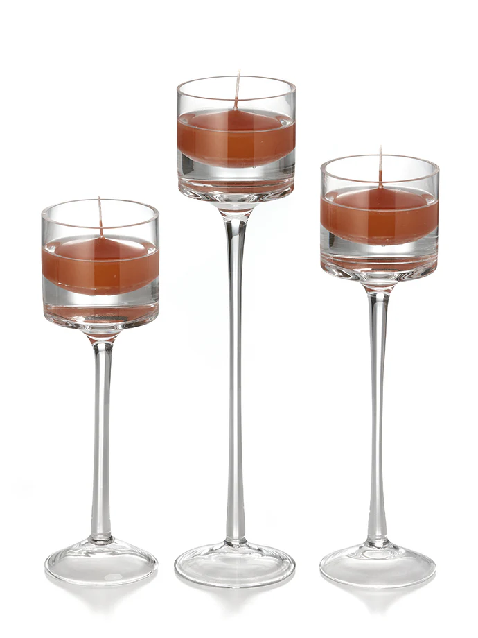 18 Floating Candles and 18 Monet Stem Holders - Image 27