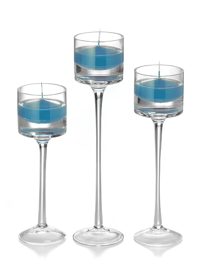 18 Floating Candles and 18 Monet Stem Holders - Image 32