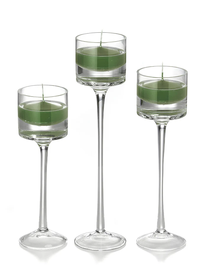 18 Floating Candles and 18 Monet Stem Holders - Image 35