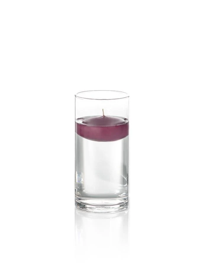 3" Floating Candles and 7.5" Cylinder Vases - Image 10