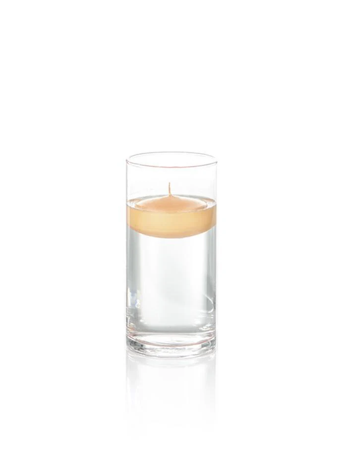 3" Floating Candles and 7.5" Cylinder Vases - Image 15