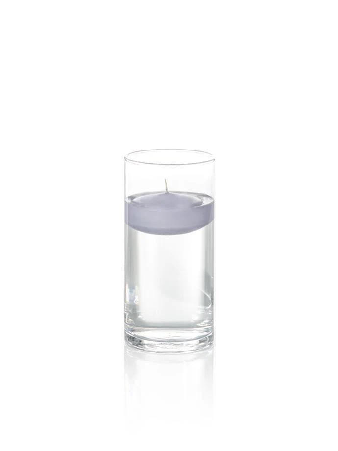 3" Floating Candles and 7.5" Cylinder Vases - Image 21