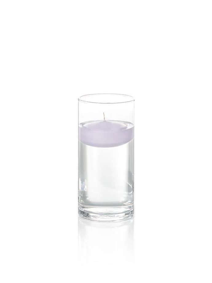 3" Floating Candles and 7.5" Cylinder Vases - Image 22