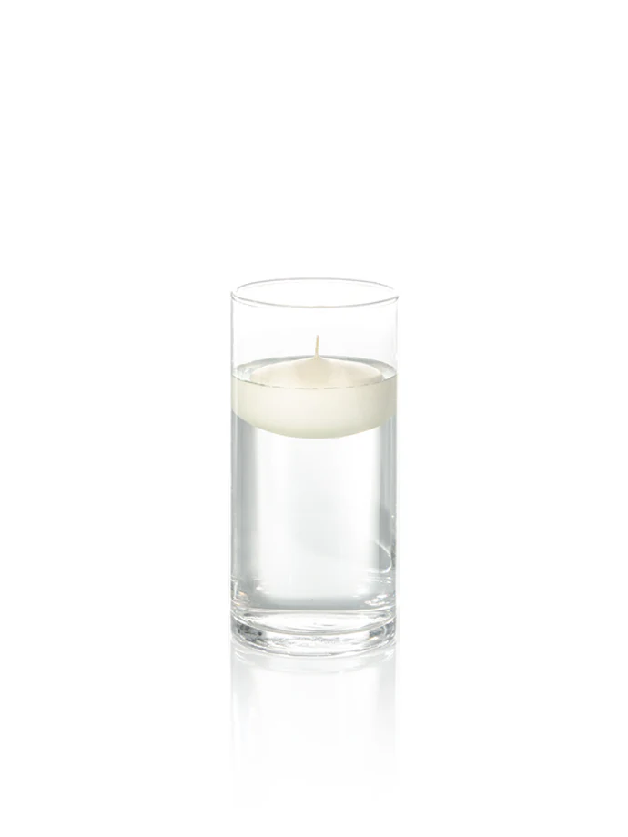 3" Floating Candles and 7.5" Cylinder Vases - Image 47