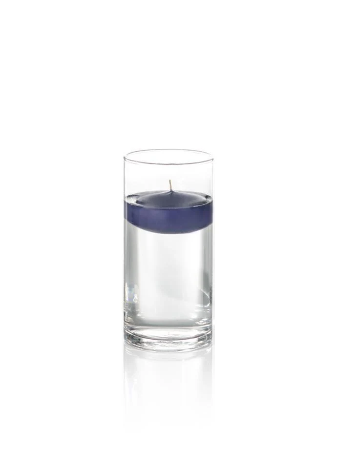 3" Floating Candles and 7.5" Cylinder Vases - Image 5