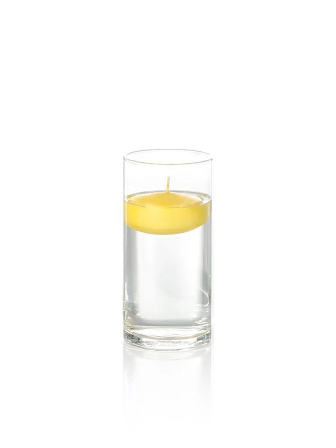 3" Floating Candles and 7.5" Cylinder Vases - Image 9