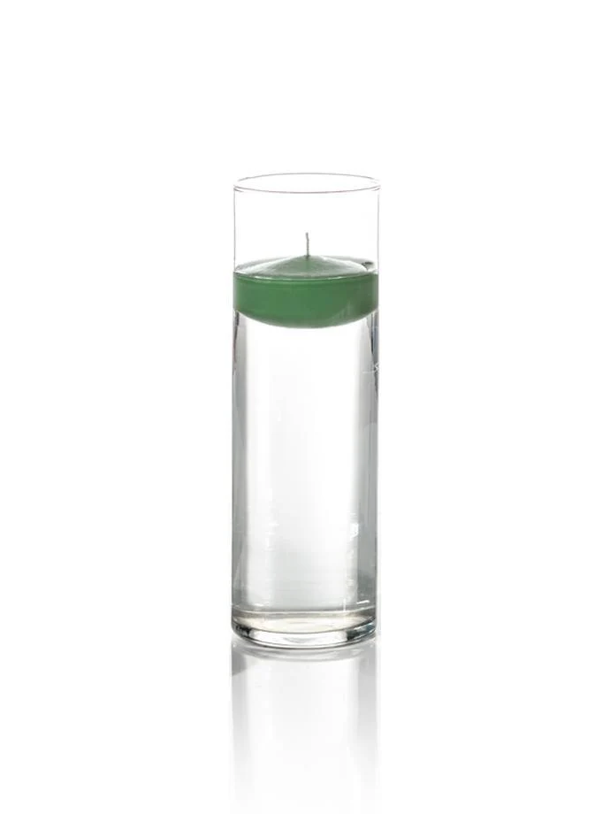 3" Floating Candles and 9" Cylinder Vases - Image 11