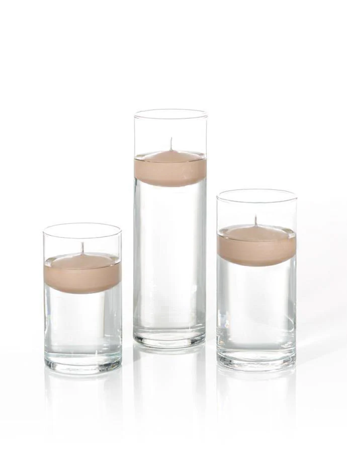 18 Floating Candles and Cylinder Vases - Image 102
