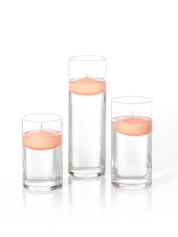 18 Floating Candles and Cylinder Vases - Image 13