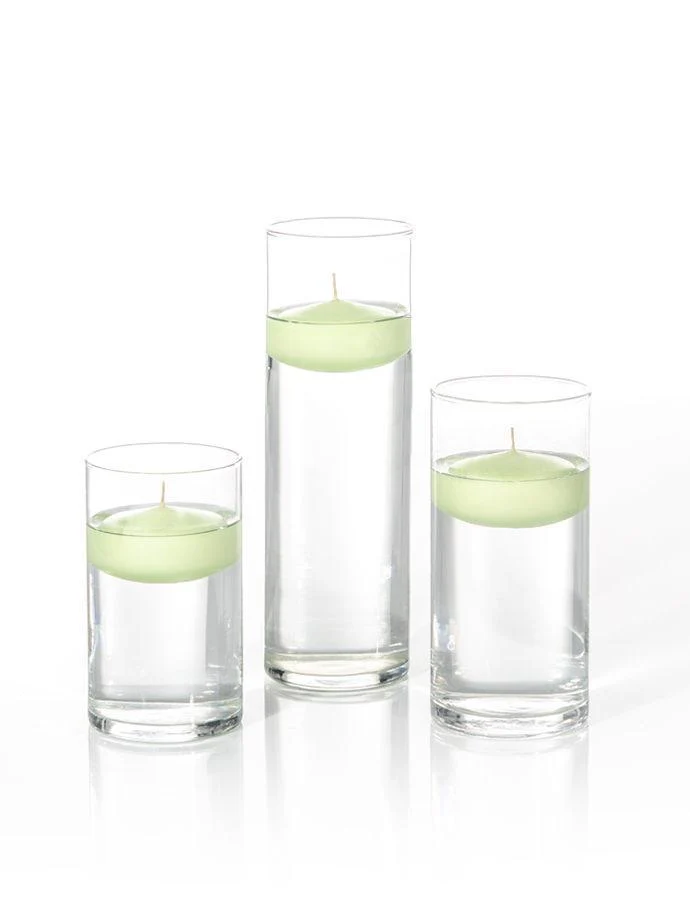18 Floating Candles and Cylinder Vases - Image 17