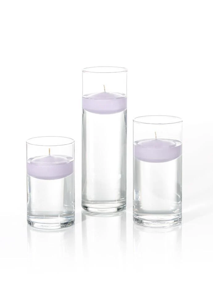 18 Floating Candles and Cylinder Vases - Image 23