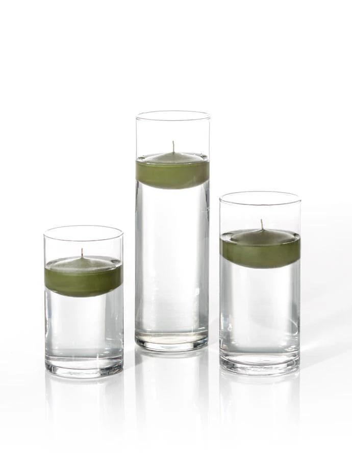 18 Floating Candles and Cylinder Vases - Image 35