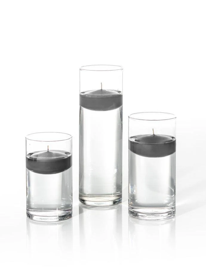 18 Floating Candles and Cylinder Vases - Image 36