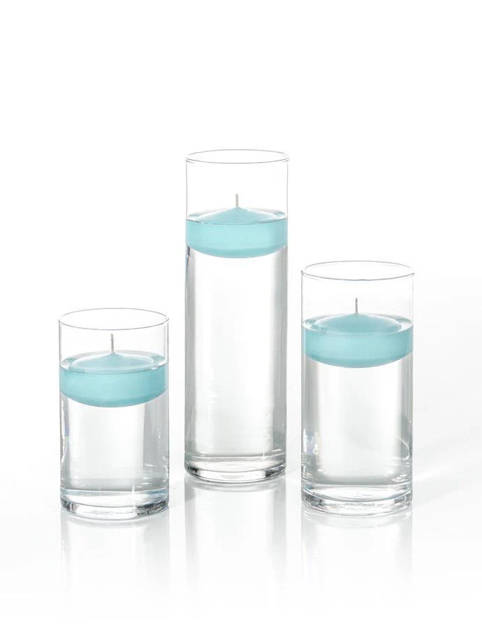 18 Floating Candles and Cylinder Vases - Image 42