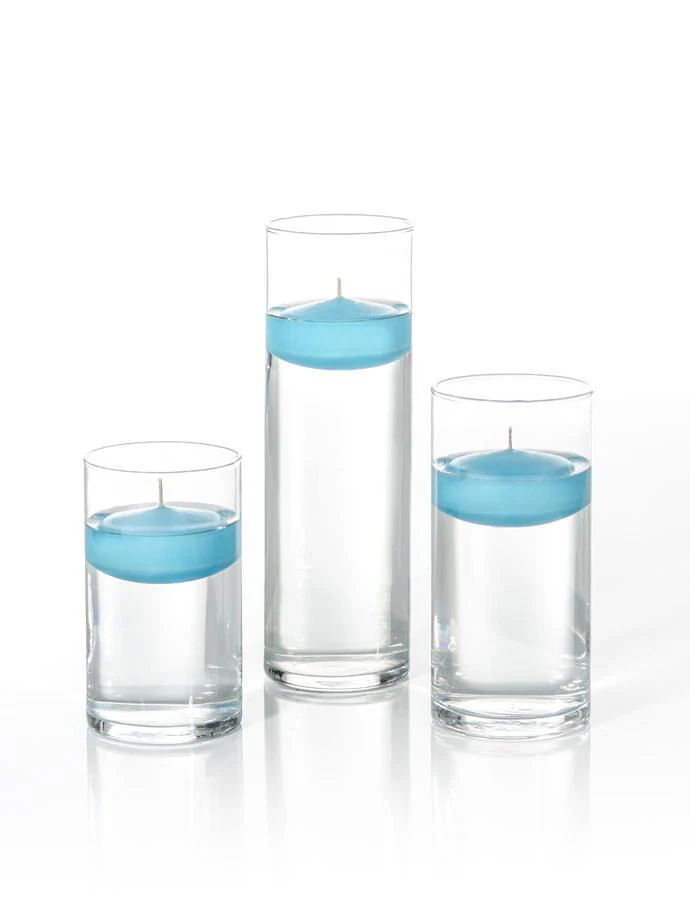 18 Floating Candles and Cylinder Vases - Image 43