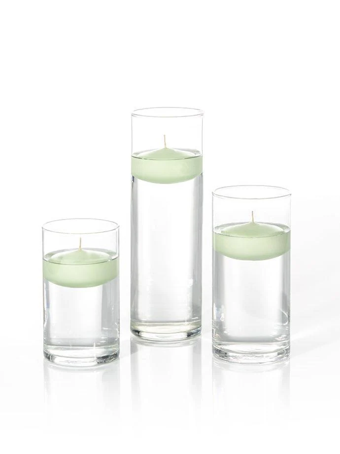 18 Floating Candles and Cylinder Vases - Image 44