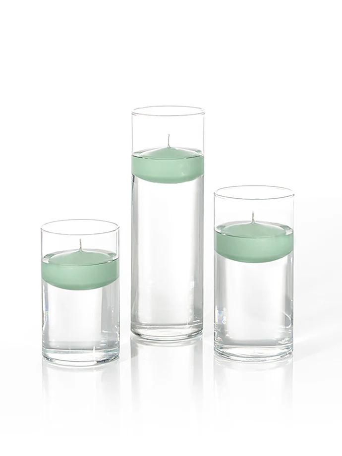 18 Floating Candles and Cylinder Vases - Image 54
