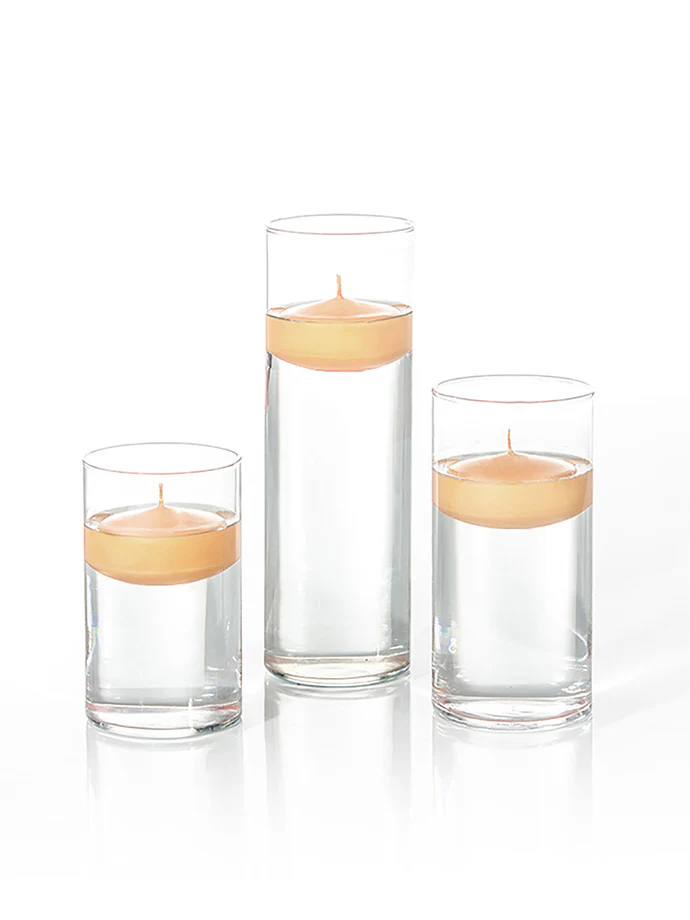 18 Floating Candles and Cylinder Vases - Image 61