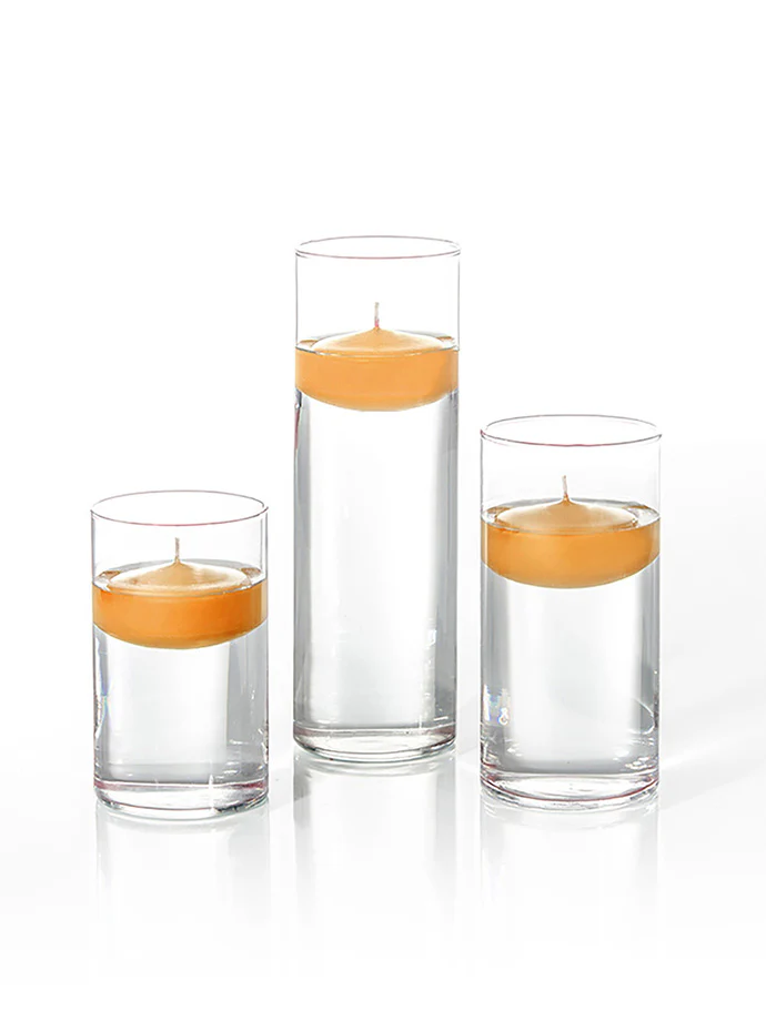 18 Floating Candles and Cylinder Vases - Image 62