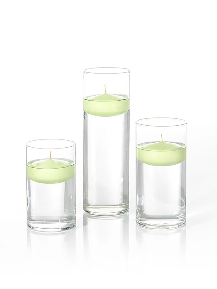 18 Floating Candles and Cylinder Vases - Image 63
