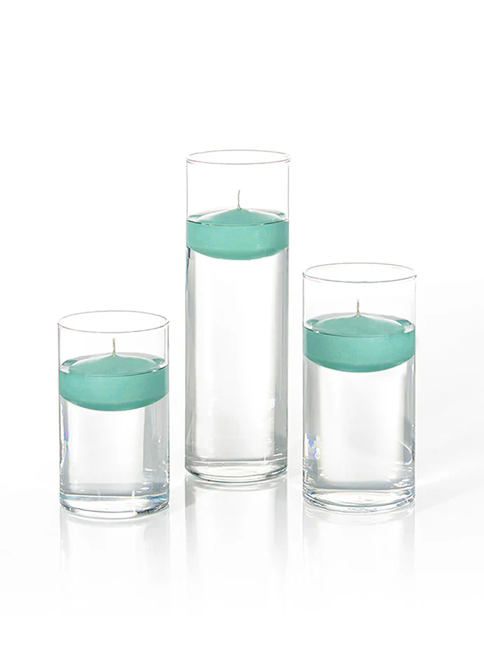 18 Floating Candles and Cylinder Vases - Image 64